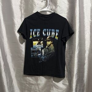 Black Graphic Tee with Iconic Print